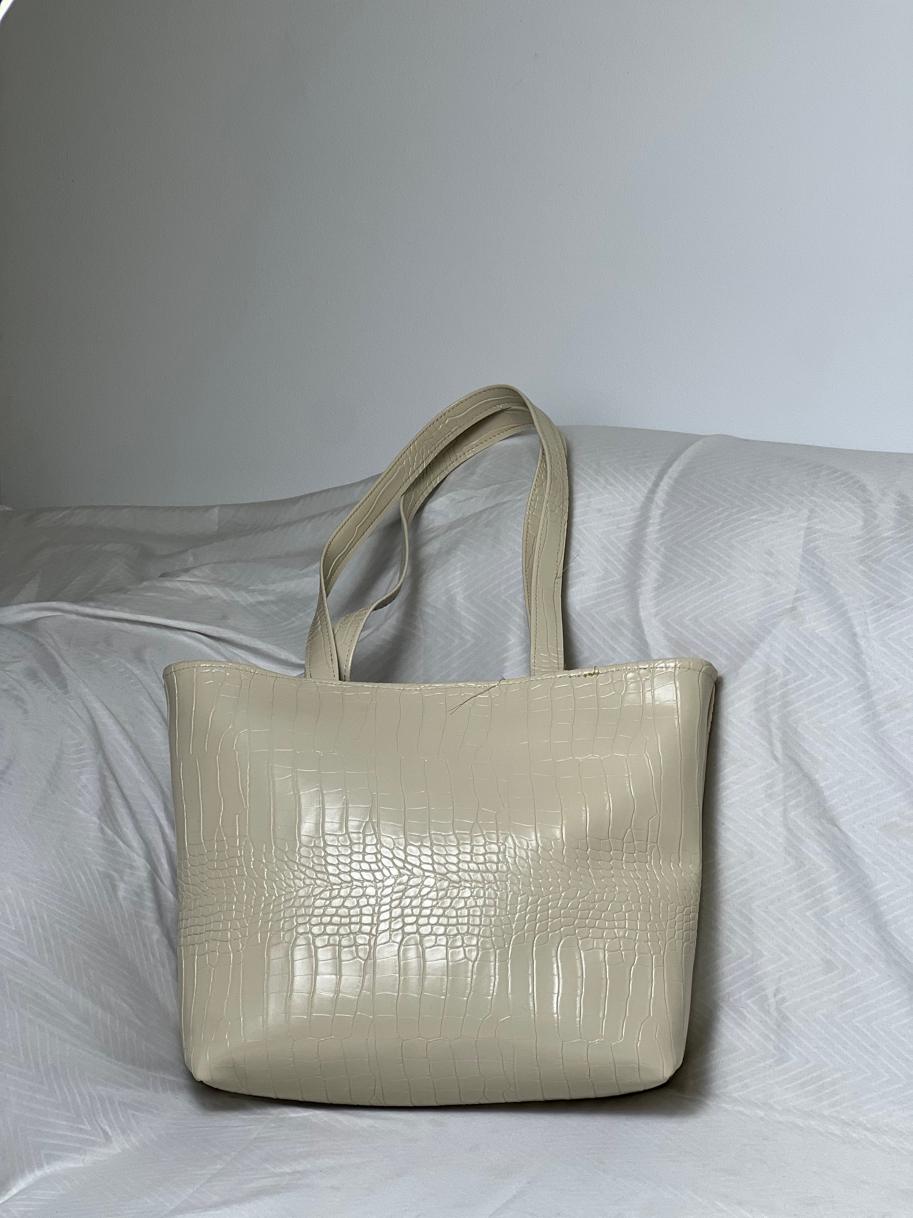 Sac crocco beige