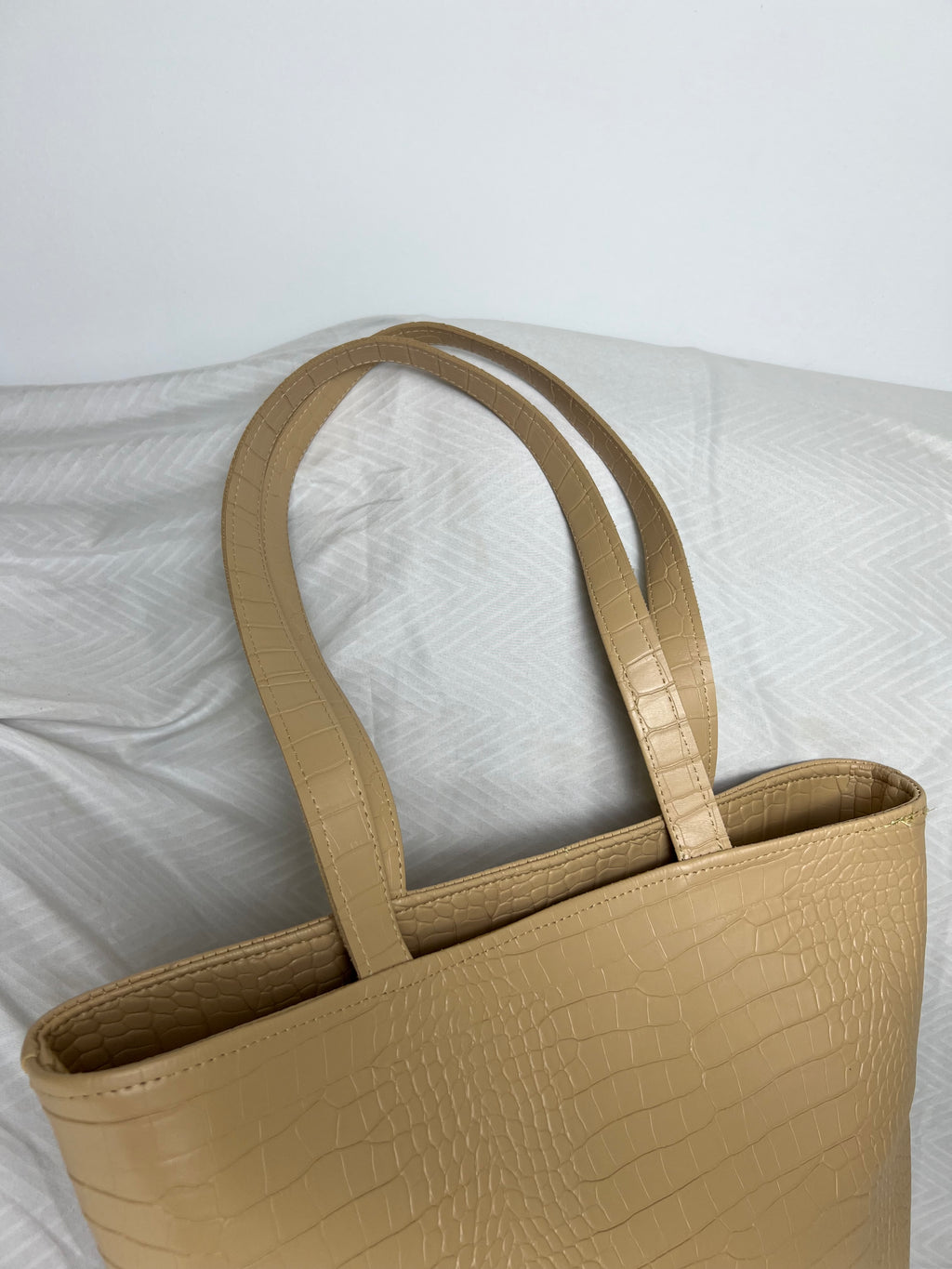 Sac crocco beige (crème)
